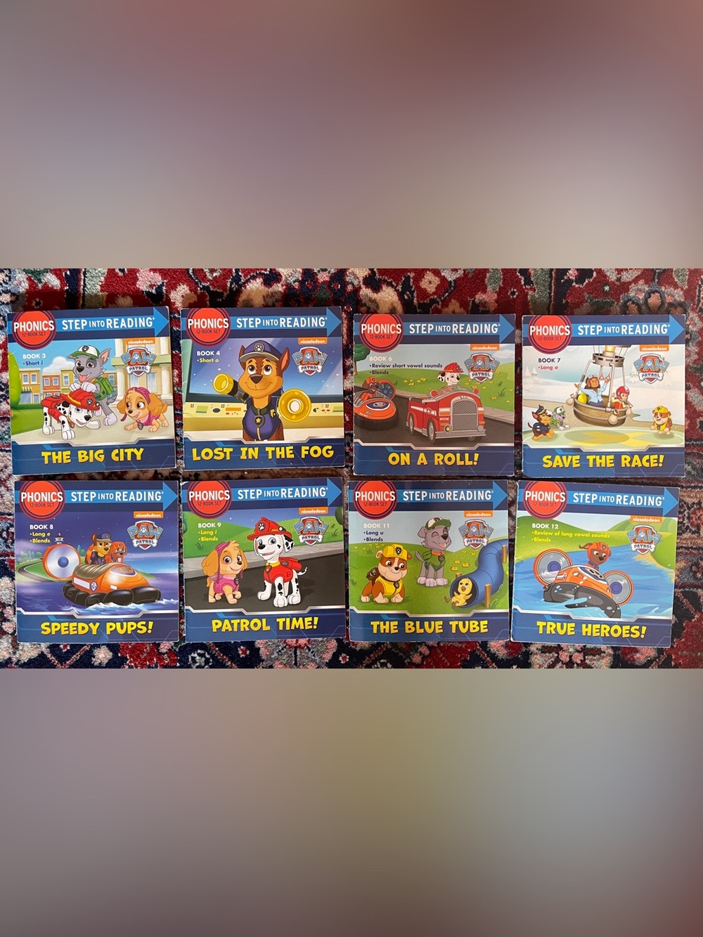 Paw Patrol Step into Reading Phonics Book Set - 8 Books